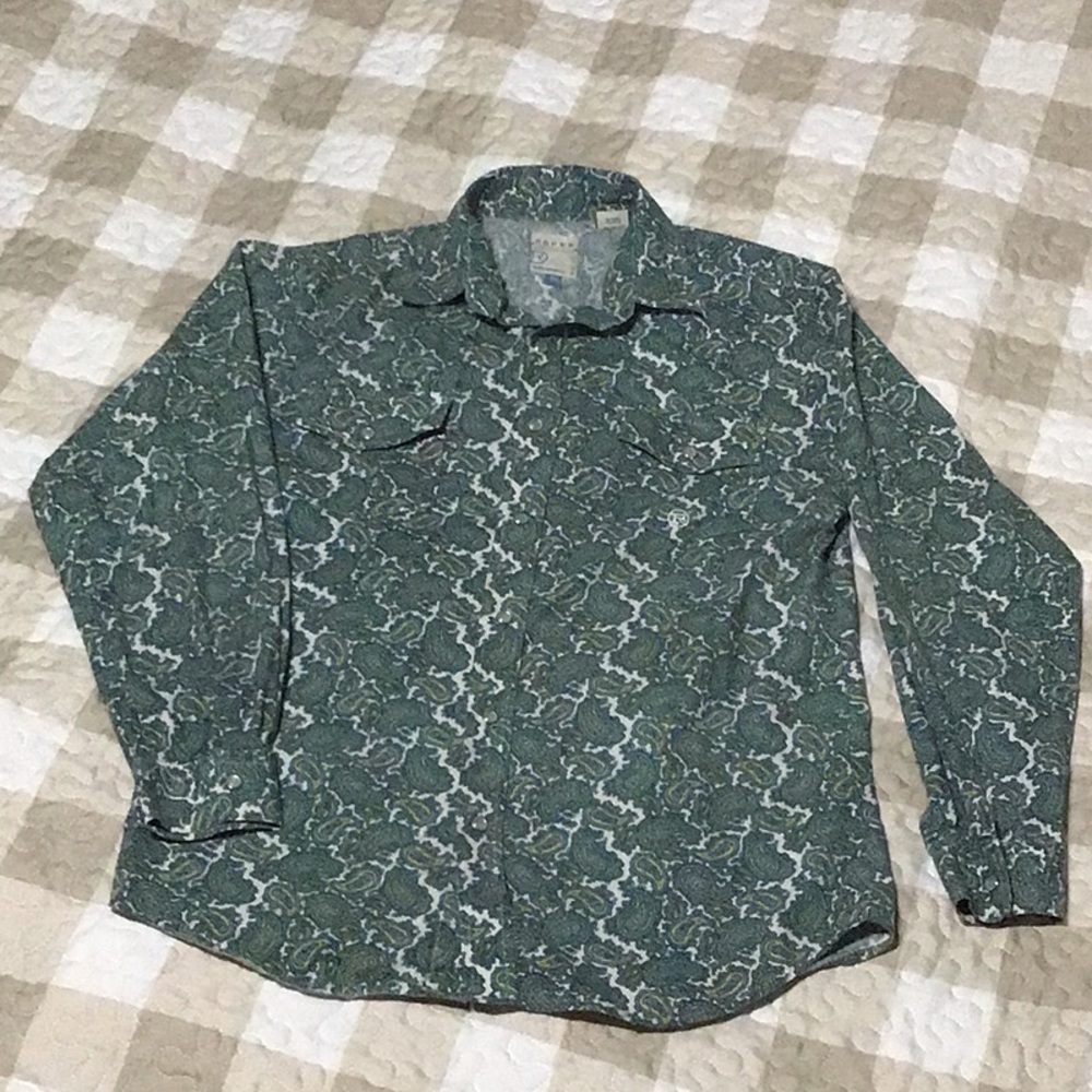 BOYS SNAP DOWN LONG SLEEVE WESTERN SHIRT